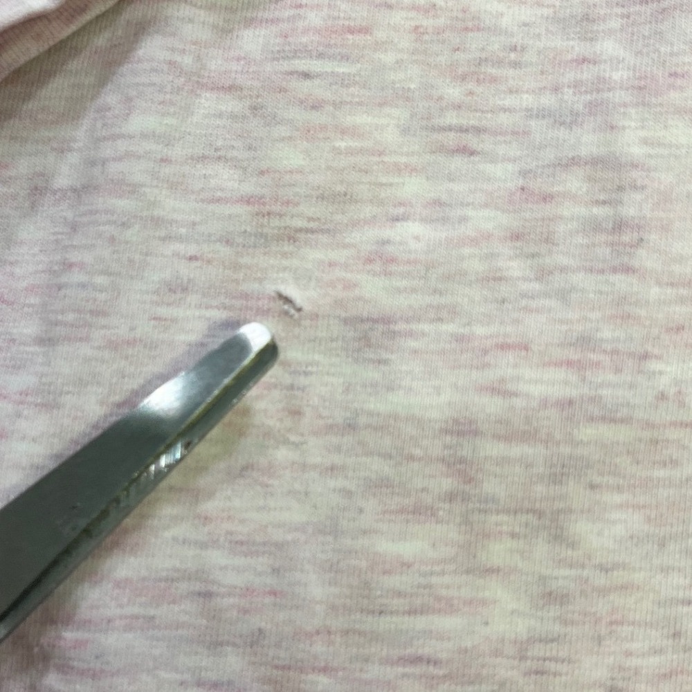 Buttercloth Womens Regular Fit Long Sleeve Pink‎ Marled Cotton Blend T Shirt M - Picture 5 of 12